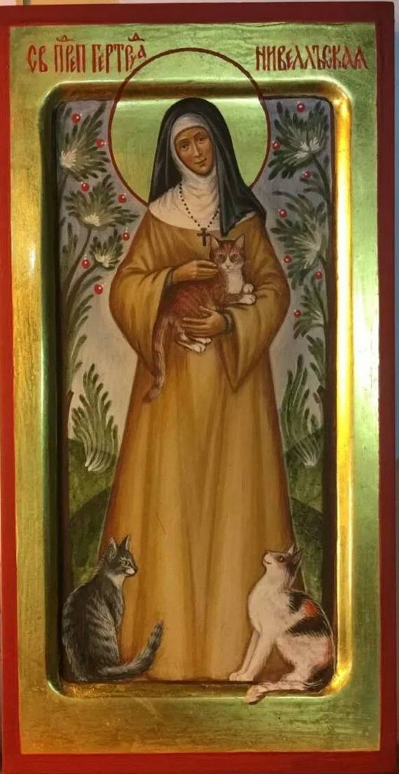 Икона прп.Гертруды
